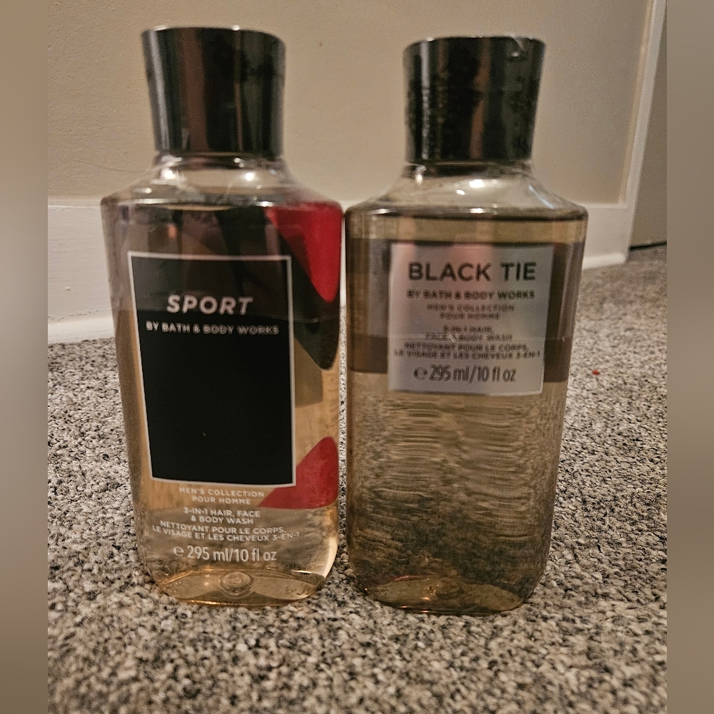 Bath & Body Works Sport and Black Tie Body Wash Set